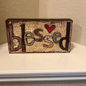 Blessed home decor sign